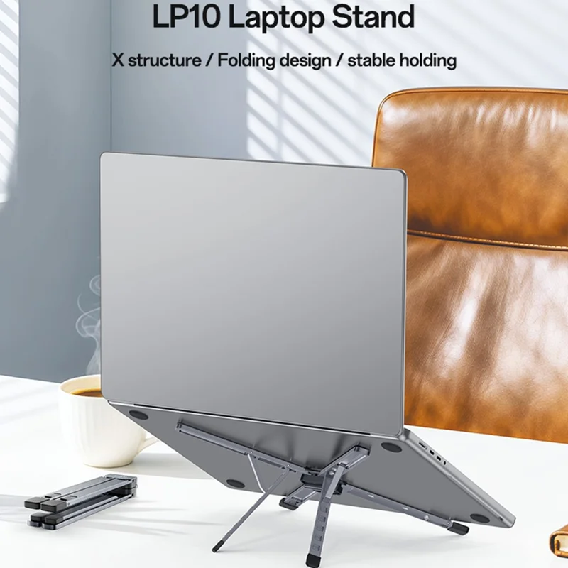 YESIDO LP10 Laptop Stand Foldable Adjustable Height Cooling Pad Notebook Laptop Holder