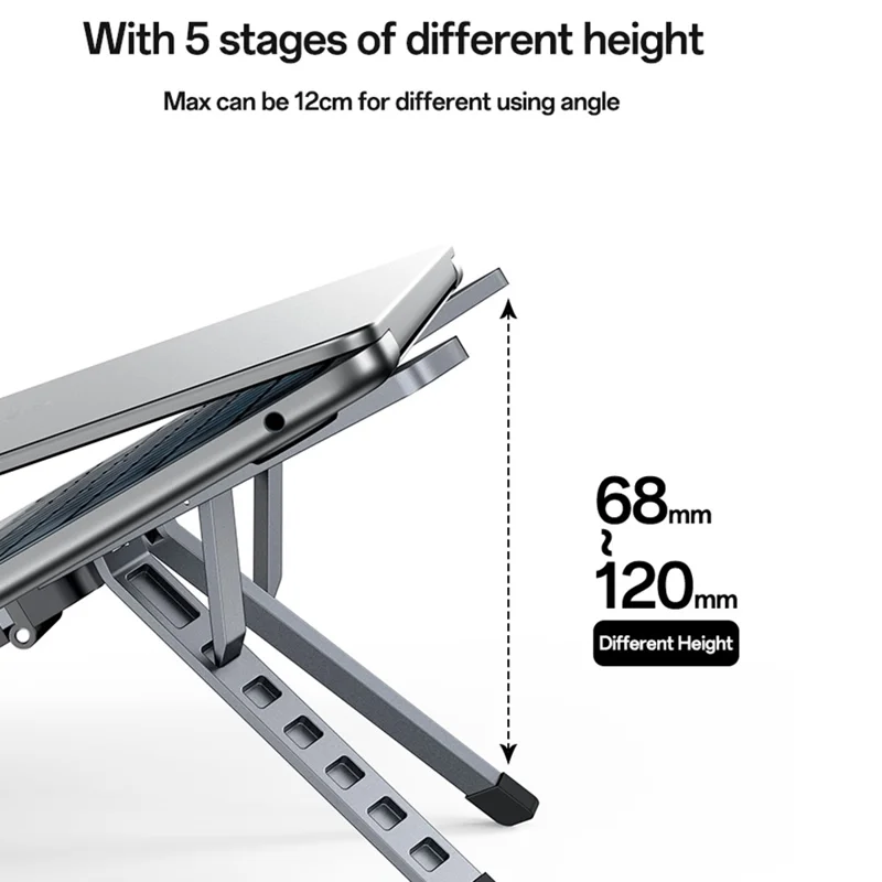 YESIDO LP10 Laptop Stand Foldable Adjustable Height Cooling Pad Notebook Laptop Holder