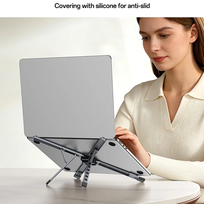 YESIDO LP10 Laptop Stand Foldable Adjustable Height Cooling Pad Notebook Laptop Holder