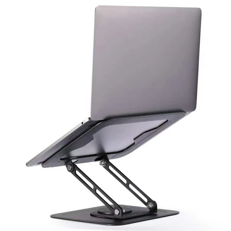 NH-02pro 360 graders roterande bärbar ställning Justerbar höjd Aluminium kylande anteckningsboks höjare Hållare Ergonomisk skrivbordsdatorställning
