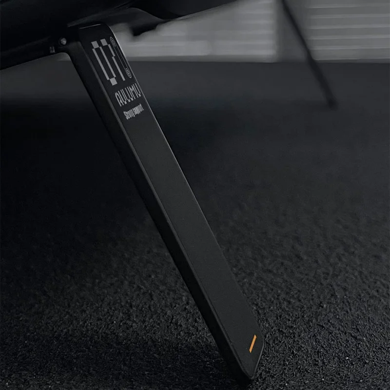 AULUMU G07 2 Peças / Conjunto Suporte Elevador de Laptop Ultrafino em Couro PU + Liga de Zinco com Mola de Abertura Rápida - Preto