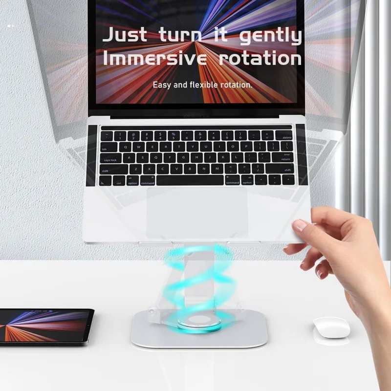 R-giust BJ01-02 360 Gradi Ruota Per Rotazione Del Taccuino Sollevamento Della Staffa in Lega Per Laptop Stand Per Laptop Per Laptop