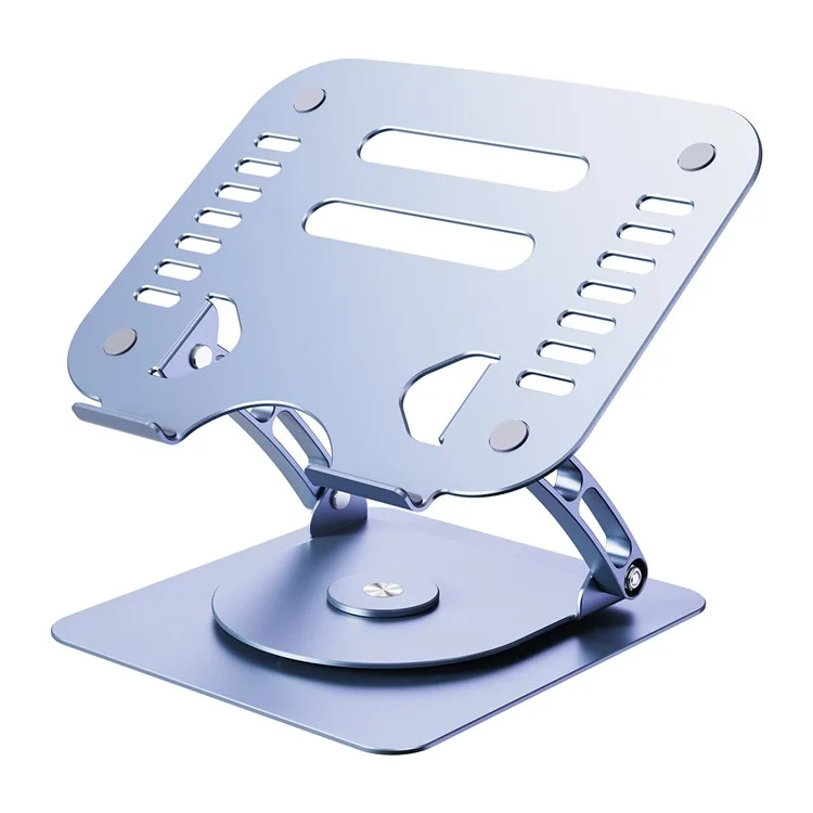 R-JUST HZ08-1 360 Degree Rotating Height Adjustable Laptop Bracket Folding Notebook Stand - Grey