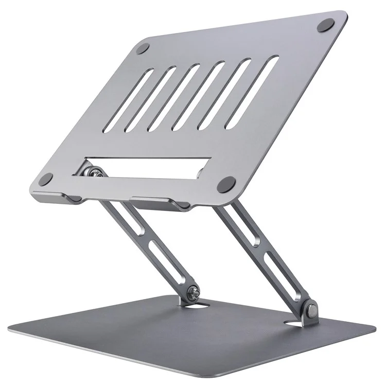 D65 Adjustable Desktop Notebook Holder Stand Foldable Aluminum Alloy Laptop Heat Dissipation Riser Bracket - Grey