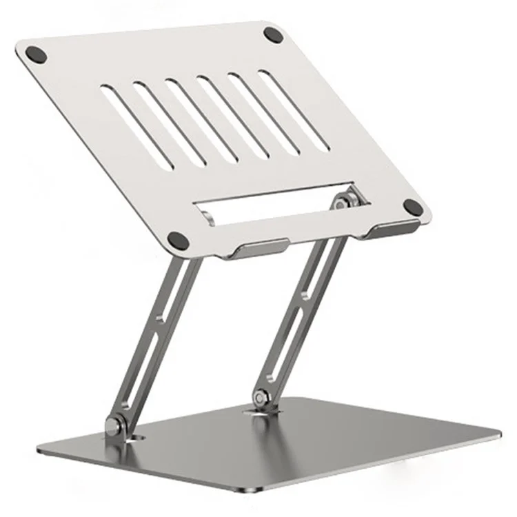 D65 Soporte de Soporte de Cuaderno de Escritorio D65 Aleación de Aluminio de Aluminio Pleaptop Disipación de Calor Para la Computadora Portátil Soporte de Ala - Plata
