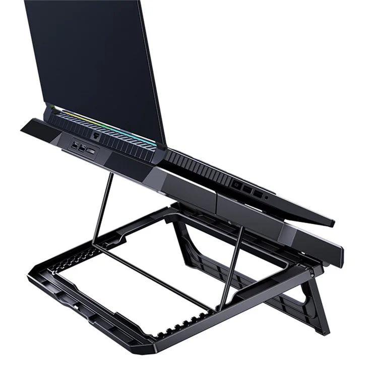MCHOSE CR169 Papeta de Enfriamiento de la Computadora Portátil Altura Portátil de Altura Portátil Ajustable Ventilador de Refrigeración Soportador Compatible Con MacBook Air Pro Dell HP Notebook de Laptop Bajo 18 ''