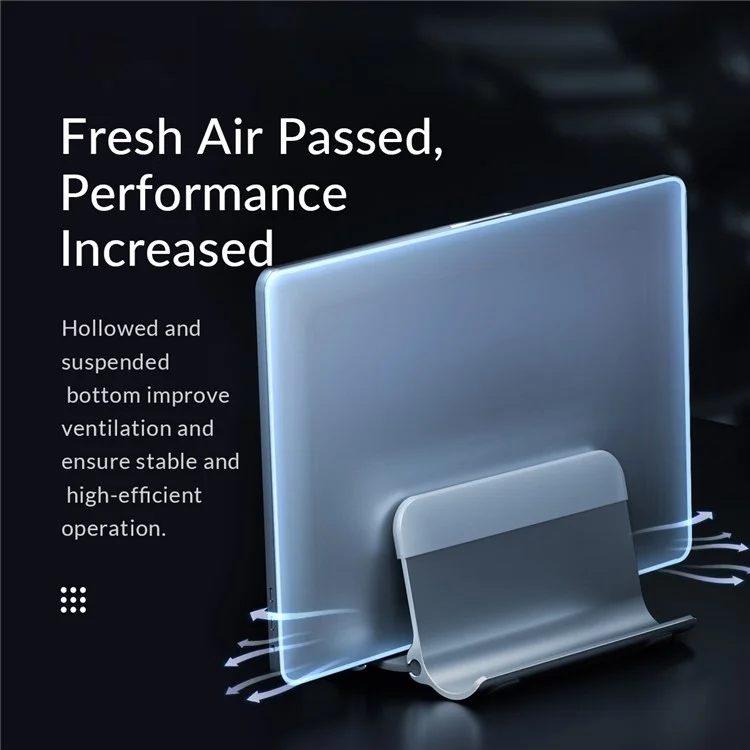 ORICO ORICO-NPB2 Notebook Vertical Aluminum Alloy Bracket Desktop Laptop Holder Stand - Grey