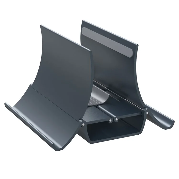 R-JUST BJ16 Notebook Vertical Storage Base Aluminum Alloy Desktop Laptop Holder Stand - Grey