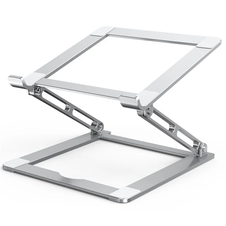 F120 Aluminum Alloy Laptop Riser Cooling Stand Foldable Notebook Desktop Bracket - Silver