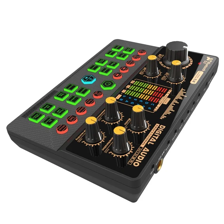Carte son pour diffusion en direct S5 Téléphone portable Ordinateur portable Mixeur Microphone Bluetooth