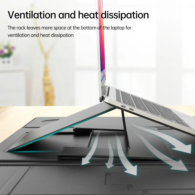 Tapete Multifunction Desk Mat em Couro PU, Suporte para Laptop, Telefone, Livro, Suporte de Mesa Impermeável, Mousepad