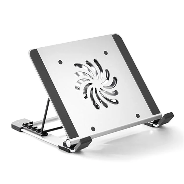 P3 Notebook Computer Cooling Pad Laptop Cooler Cooling Fan Desktop Laptop Riser Stand Holder - Silver