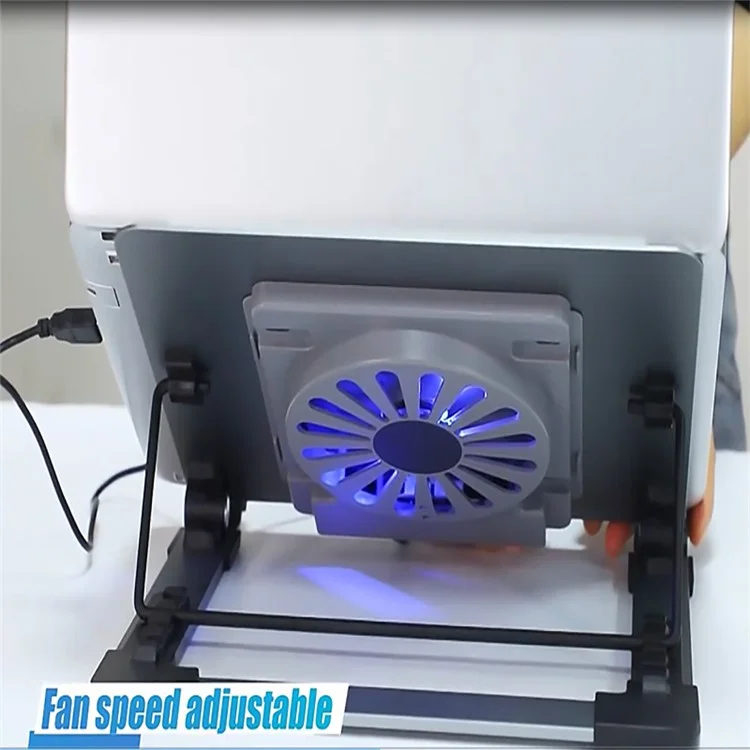 P3 Notebook Computer Cooling Pad Laptop Cooler Cooling Fan Desktop Laptop Riser Stand Holder - Silber