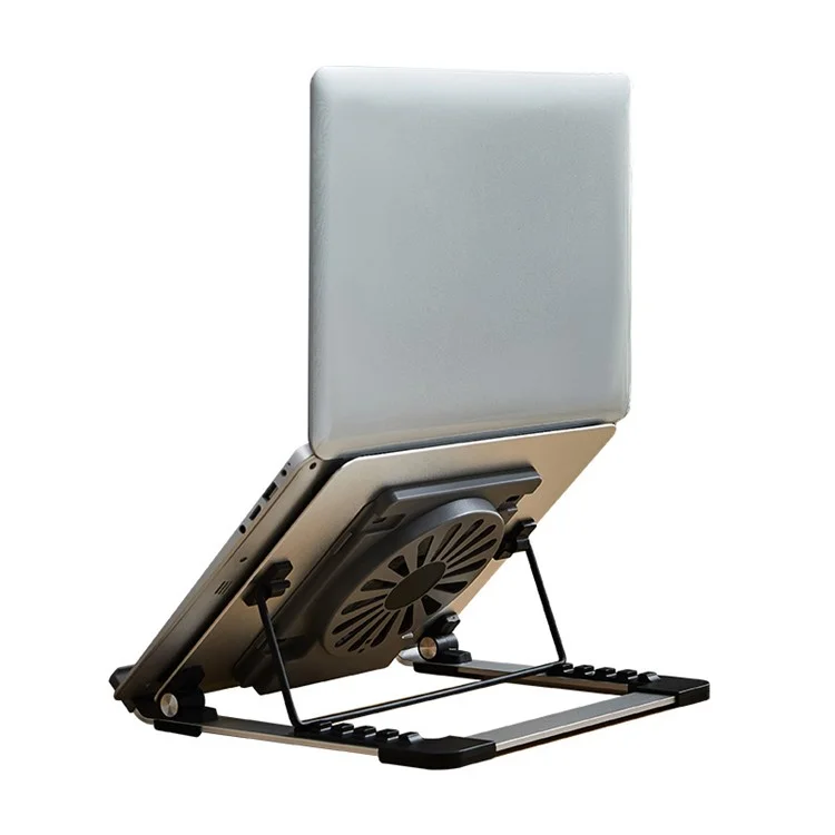 P3 Notebook Computador de Resfriamento Para Laptop Refrigerador de Resfriamento de Fãs de Desktop Laptop Riser Stand Stand Stander - Prata