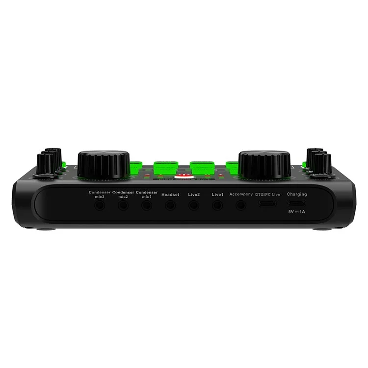 X60 Sound Card Console Desk System Sound Card Mixer für Karaoke, Sendung, KTV-Gesang - (Englische Version)