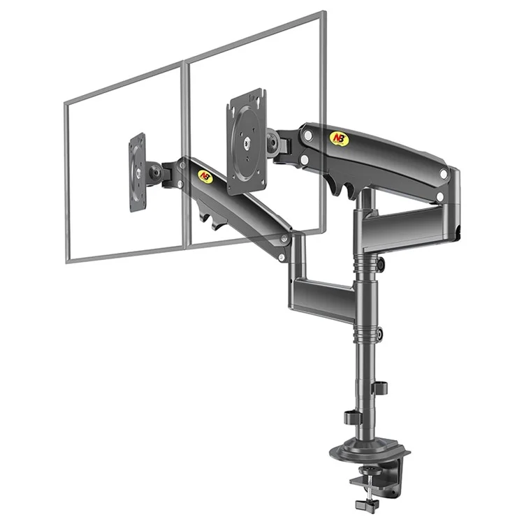 Держатель для ЖК-телевизора/монитора 22"-32" NORTH BAYOU H180 FP-2 + Крепление для ноутбука 10"-17" с газовой пружиной, полноповоротный, двухрычажный, зажимной