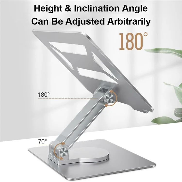 Support de Laptop Pliable en Alliage d'Aluminium E17S avec Dissipation de Chaleur, Rotatif