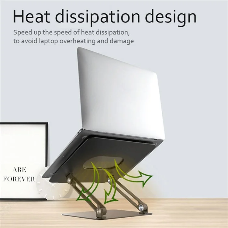 B1 Aluminum Alloy Desktop Foldable Laptop Bracket Adjustable Notebook Cooling Stand