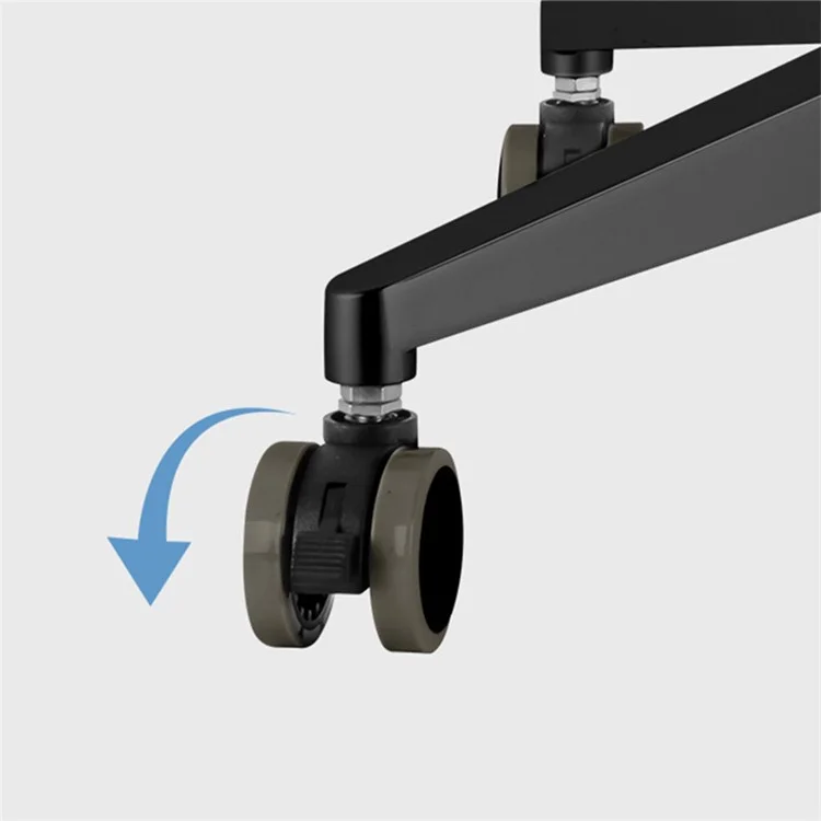 UP-9L Dual Arm Lifting Bodenständer mit Rädern für Smartphone / Tablet / Laptop - Silber