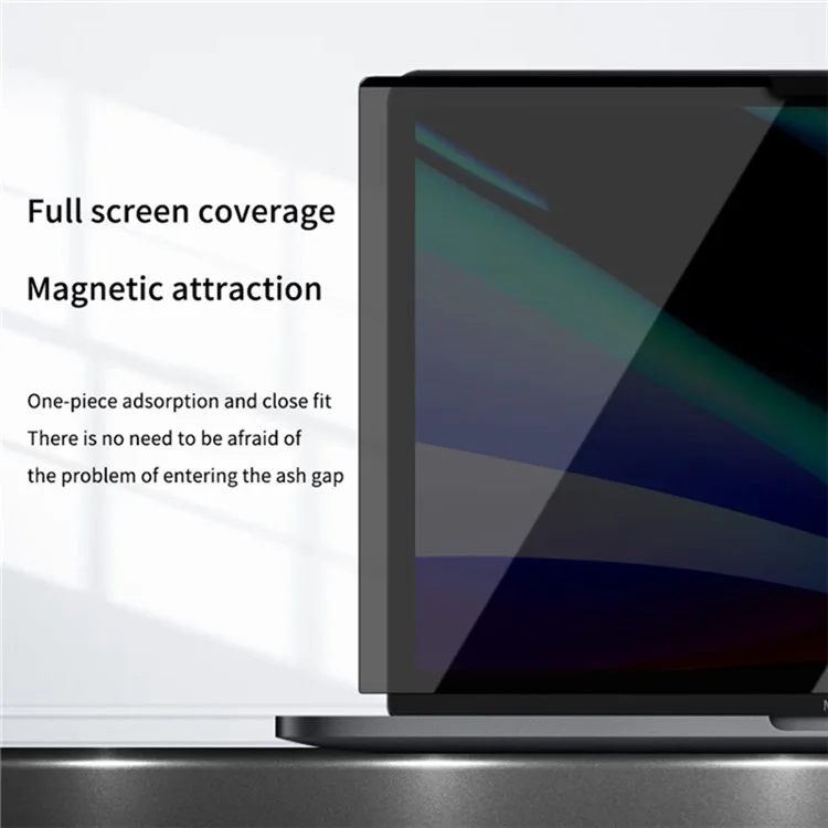For MacBook Pro 13 inch (2022) / (2020) A2338 Magnetic Attraction Anti-Spy PET Film Laptop Screen Protector
