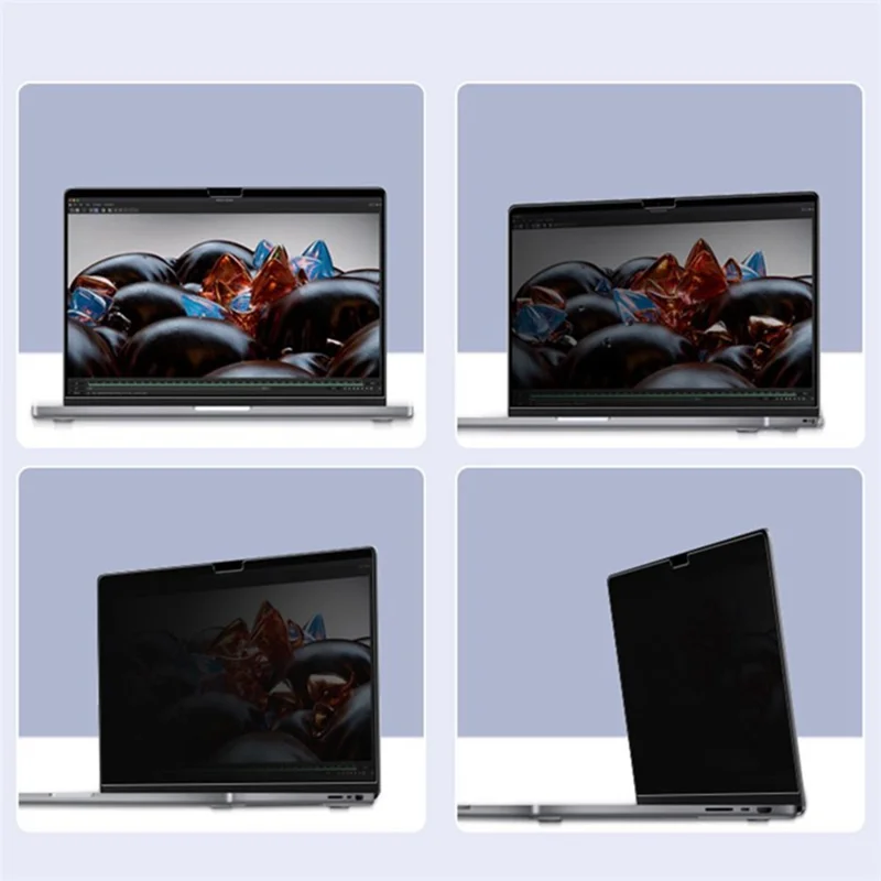 Für MacBook Air 13 Zoll (2024) A3113 M3 / (2022) A2681 Blickschutzfolie Anti-Spy Displayschutz aus gehärtetem Glas