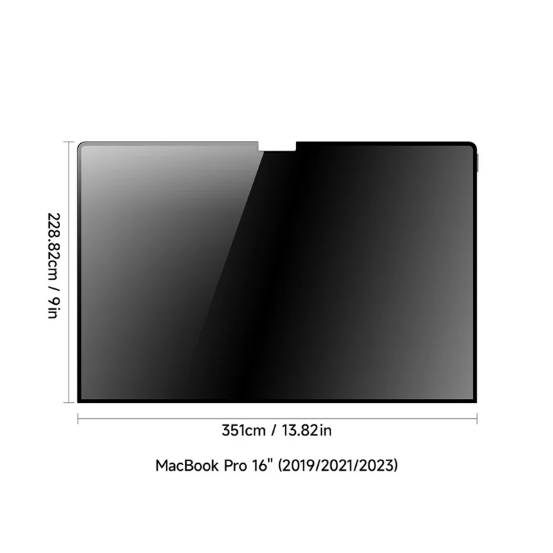 DUX DUCIS سلسلة Leno لهاتف MacBook Pro بحجم 15 بوصة (2017) / (2018) A1707 A1990 واقي شاشة PET مضاد للتجسس