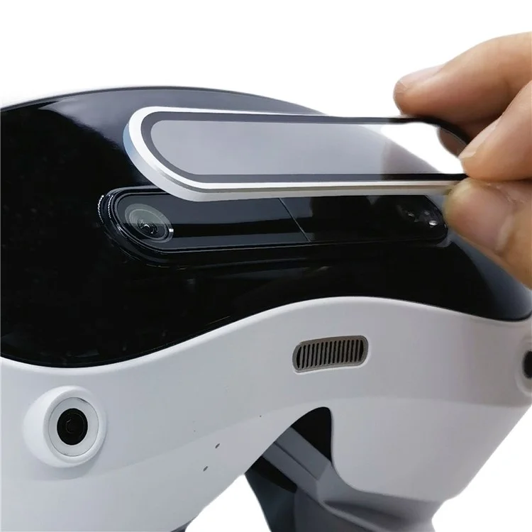 For PICO 4 Ultra Front Lens Anti Scratch HD Clear Alloy + Glass Protective Film - Silver