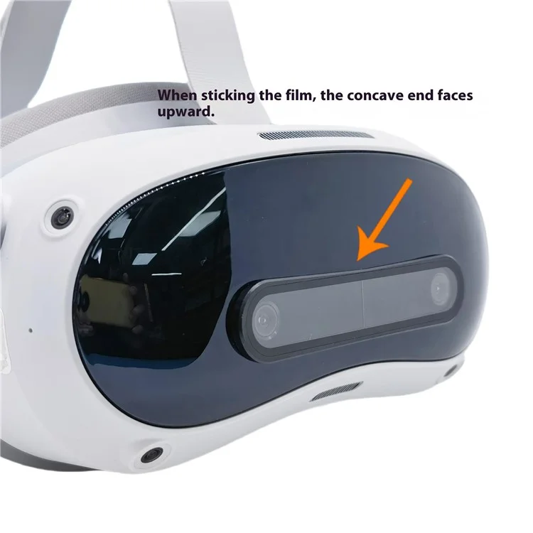 For PICO 4 Ultra Front Lens Anti Scratch HD Clear Alloy + Glass Protective Film - Silver