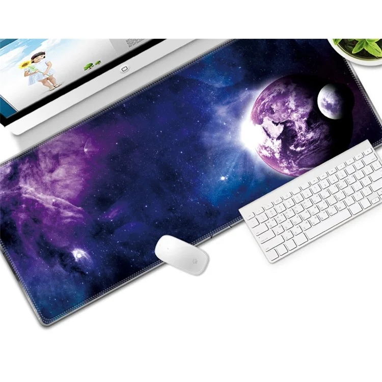 Computer Laptop Mouse Pad Starry Sky Gaming Play Mat Office Desk Mat, Size: 300x800x3mm - Style 3