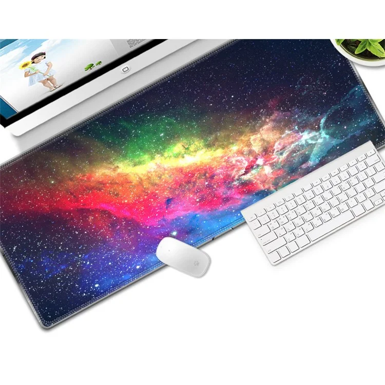 Computer Laptop Mouse Pad Starry Sky Gaming Play Mat Office Desk Mat, Size: 400x900x3mm - Style 17
