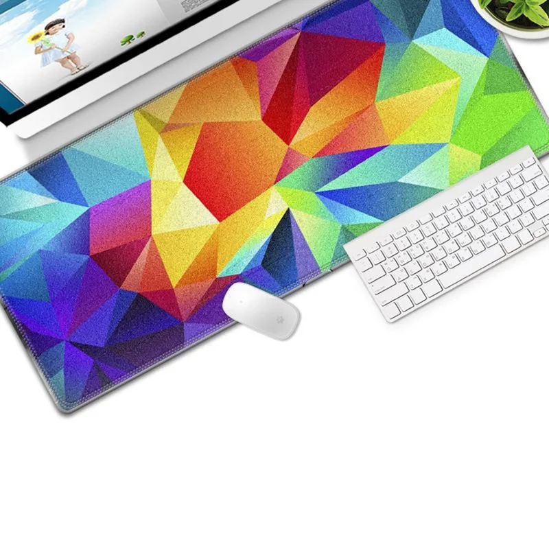 Alfombrilla de ratón de juego colorida Alfombrilla antideslizante para teclado Alfombrilla grande para escritorio para PC, ordenador portátil, tamaño: 300x800x3mm - Estilo 25