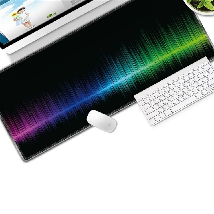 Tapis de souris de jeu coloré antidérapant Tapis de clavier grand format pour bureau d'ordinateur portable, taille: 300x800x3mm - Style 9