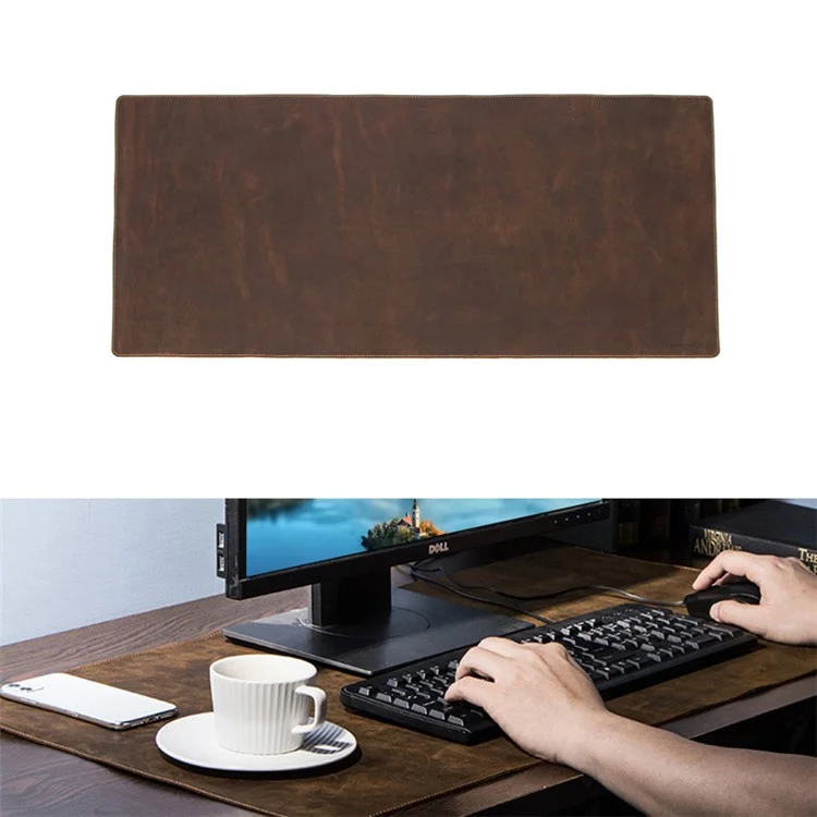 CONTATOS FAMÍLIA 90x45cm Grande Genuíno Couro Mouse Pad Escritório Anti-Deslizante Desk Mat Laptop Gaming Mouse Mat Teclado Pad