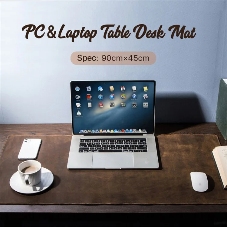 CONTATOS FAMÍLIA 90x45cm Grande Genuíno Couro Mouse Pad Escritório Anti-Deslizante Desk Mat Laptop Gaming Mouse Mat Teclado Pad