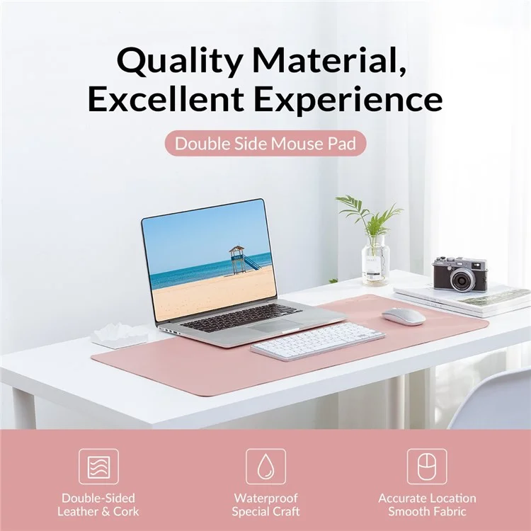 ORICO ORICO-CMP23-CF Tapis de Souris en Liège Biface 200x300mm pour la Maison et le Bureau - Rose