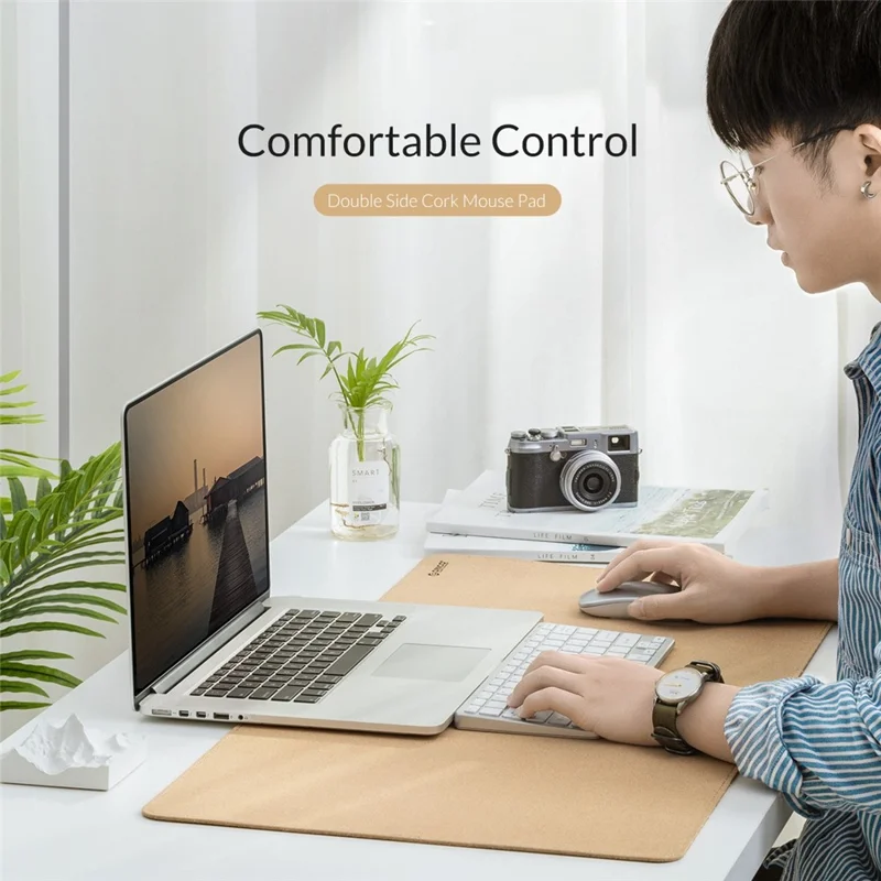 ORICO ORICO-CMP36-CF 300x600mm Dual-sided Cork Mouse Pad Computer Laptop Mouse Mat - Grey