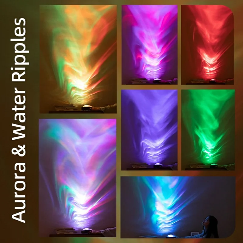 JN122 Retro Vinyl Record Player Bluetooth-compatible Speaker Portable Radio with Atmosphere Projection Lamp