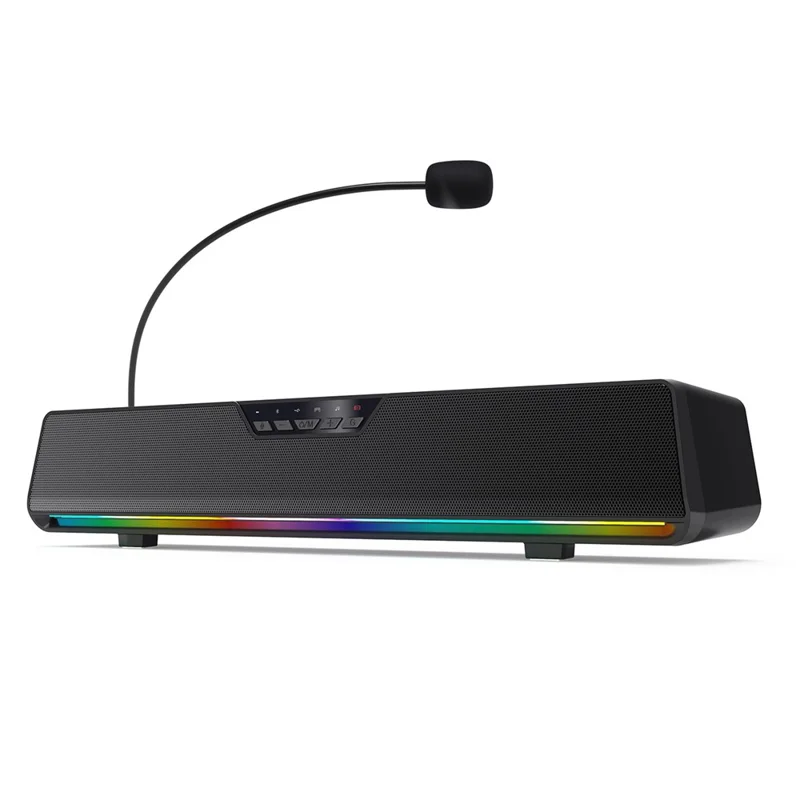ONIKUMA L13 Wired Desktop Speaker with RGB Lighting Bluetooth-compatible 5.4 Gaming Subwoofer - Black