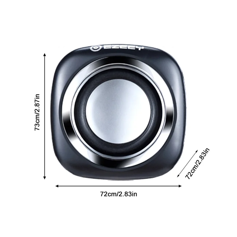 EZEEY A1 One Pair 3.5mm+USB Mini Square Wired Speaker Computer Multimedia Desktop Speaker Box for Tablet, Laptop, Phone - White