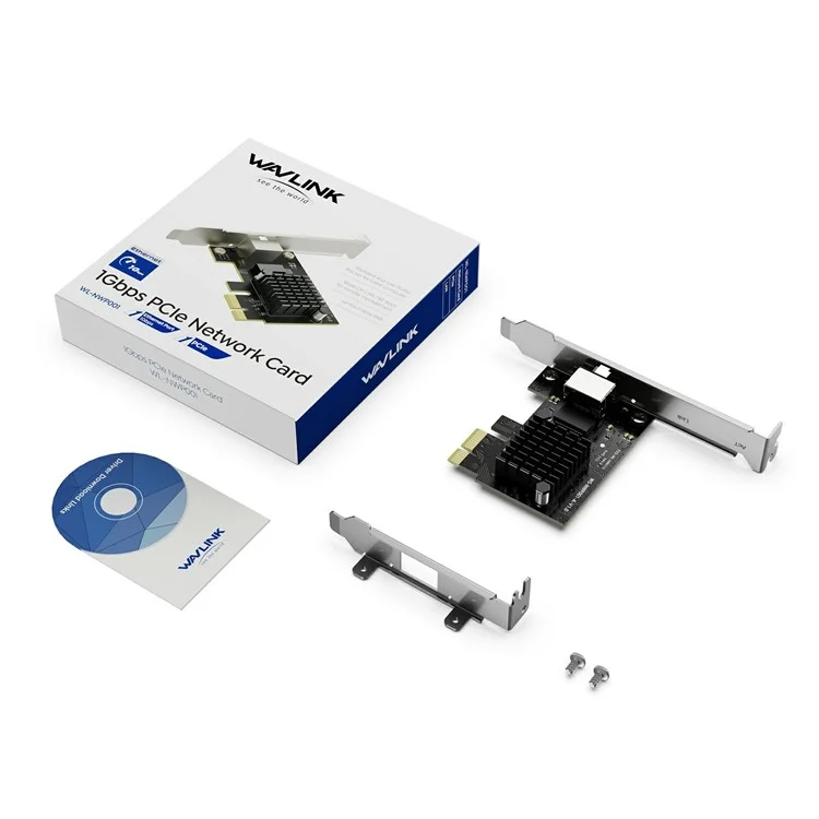 WAVLINK NWP001 1 Gbps Pcie Network Carte Rtl8111h Chip Ethernet Adaptateur Pour Windows XP Vista