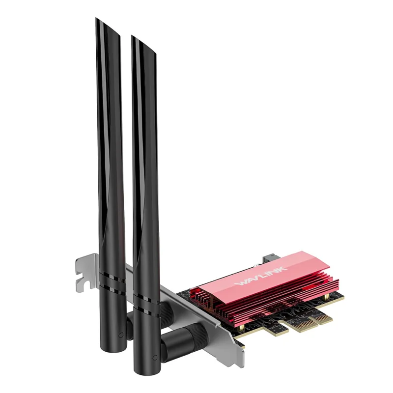 WAVLINK WL-WN685BE3-B WiFi 7 Tri-Band PCI-E Drahtlosnetzwerkkarte BE8800 2,4 GHz 5 GHz 6 GHz Bluetooth-kompatibler 5.4 Adapter