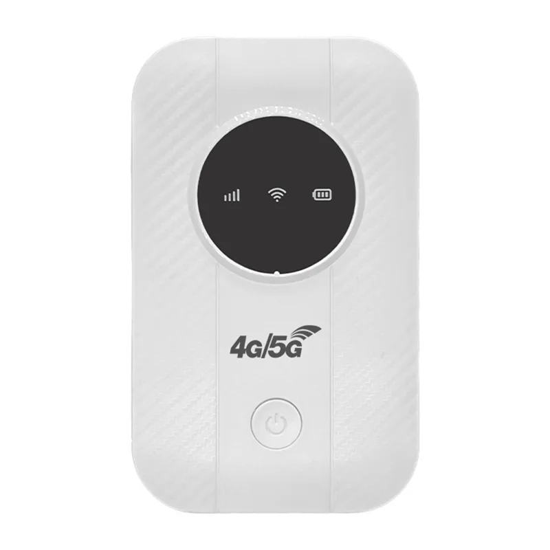 4G Portable Mobile WiFi Hotspot Pocket Router 150Mbps Wireless Modem with SIM Card Slot - White / European Version