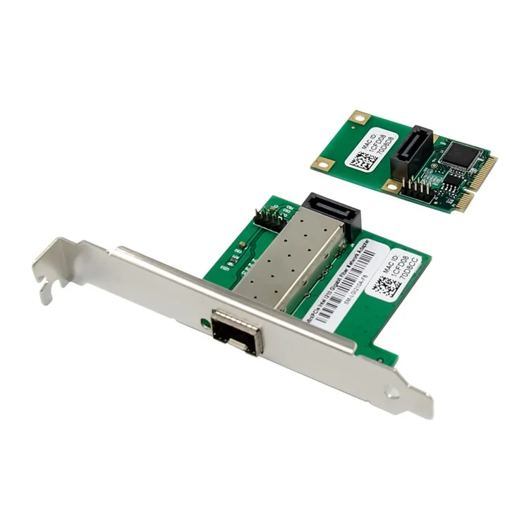 WGI210AS Migipcie I210 Gigabit Один-port Sfp-сервер Адаптер Сетевой Карты