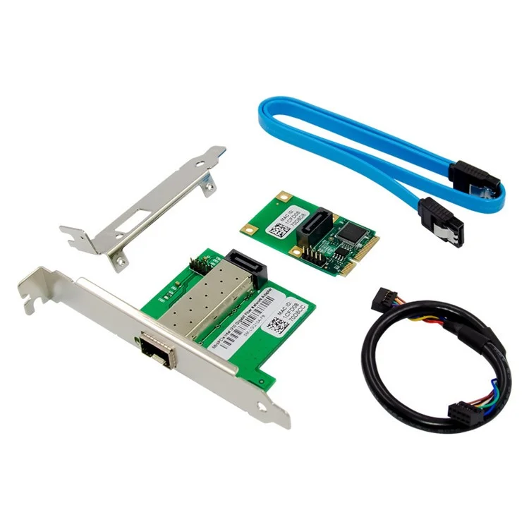 WGI210AS Migipcie I210 Gigabit Один-port Sfp-сервер Адаптер Сетевой Карты