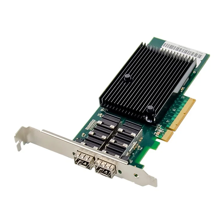 PCI-E X8 10-Gigabit Dual Port SFP+Optical Fiber Network Card X710-DA2 10G Server Adapter