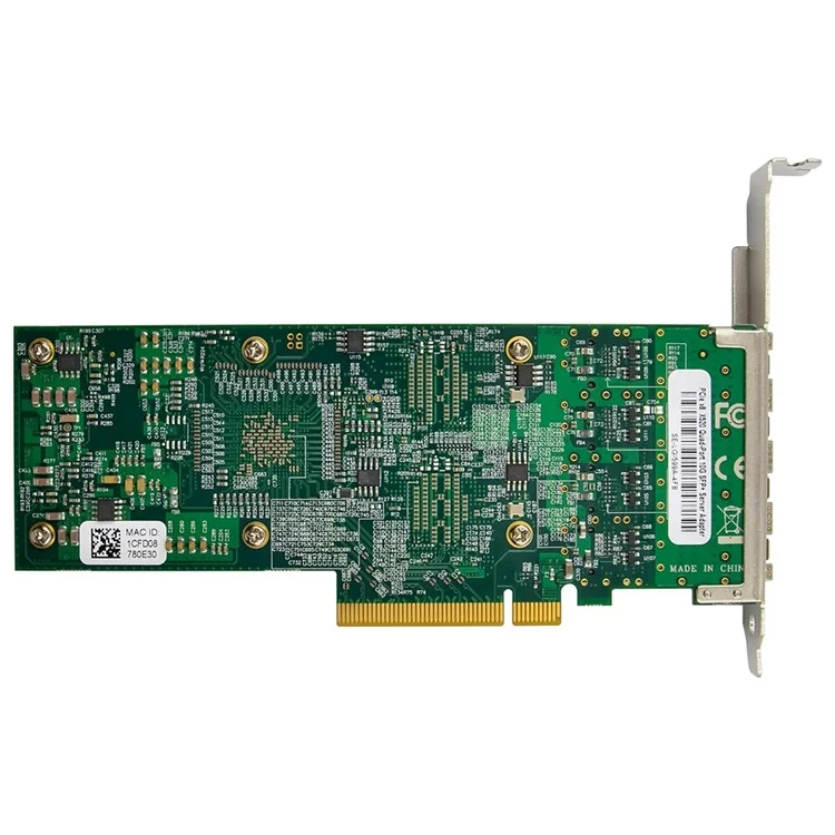 ST7313 E10G42BTDA PCI-E X8 10gbe Puertos Ópticos de Cuatro Vías Sfp+servidor Tarjeta de Red Óptica 10 Gigabit Ethernet Adaptador