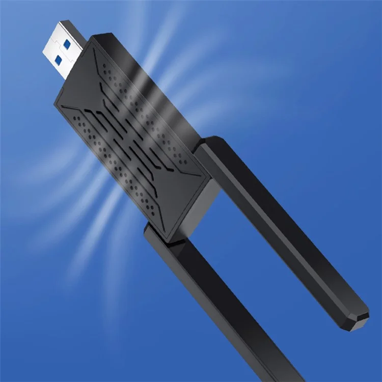 Adaptador de Rede Sem Fio USB3.0 5G de Banda Dupla Sem Driver ZT02 para PC de Desktop, Laptop, 1200Mbps