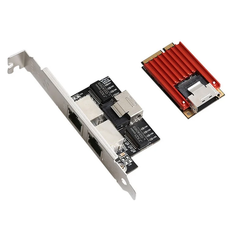 TXA096 Mini PCIE Gigabit Dual Port Lan Card with Intel I350 1000Mbps Gigabit Network Card for Desktop