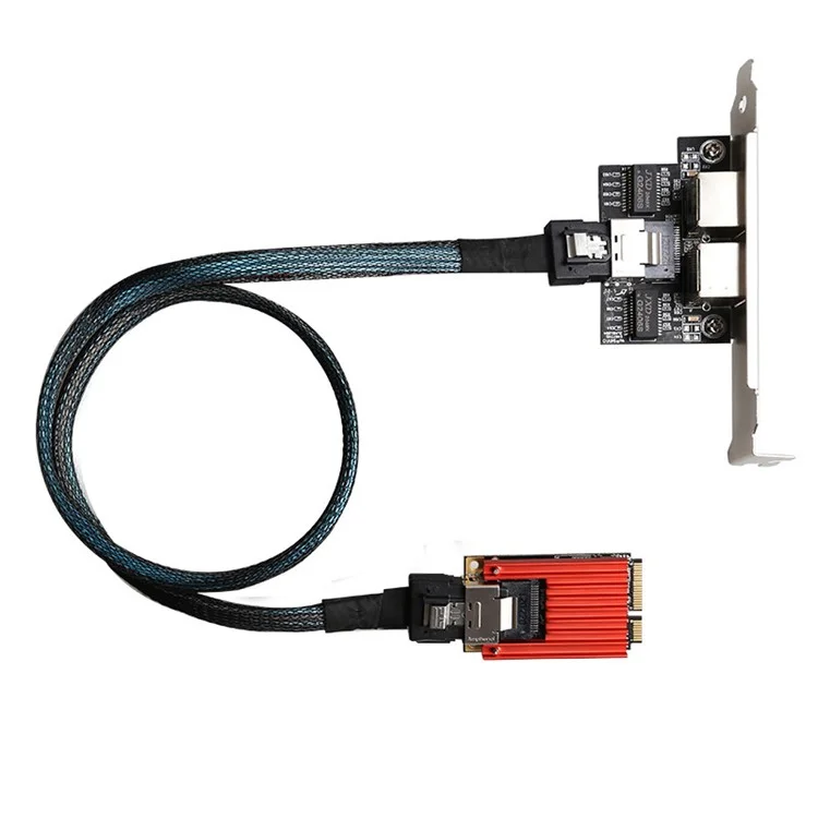 TXA096 Mini PCIE Gigabit Dual Port Lan Card with Intel I350 1000Mbps Gigabit Network Card for Desktop