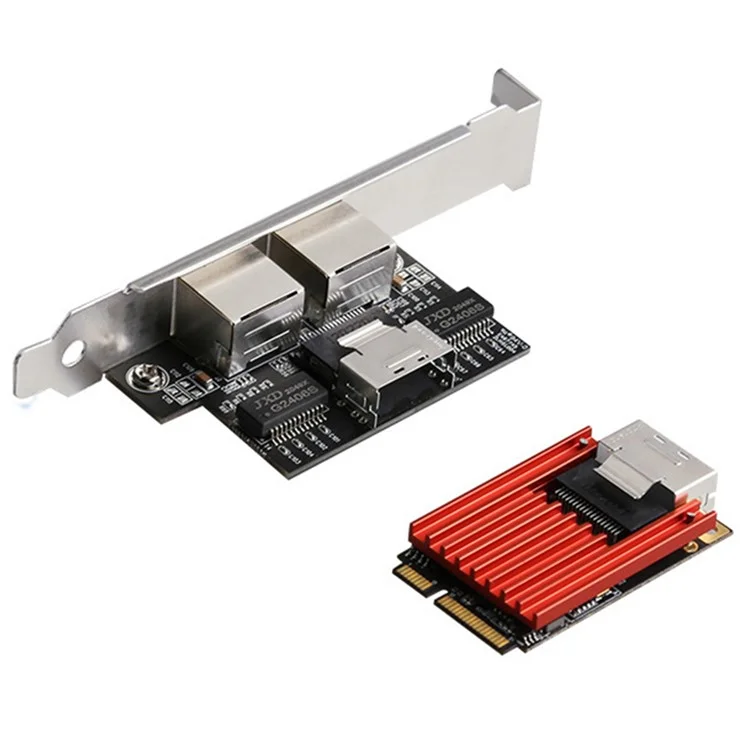 TXA096 Mini PCIE Gigabit Dual Port Lan Card with Intel I350 1000Mbps Gigabit Network Card for Desktop